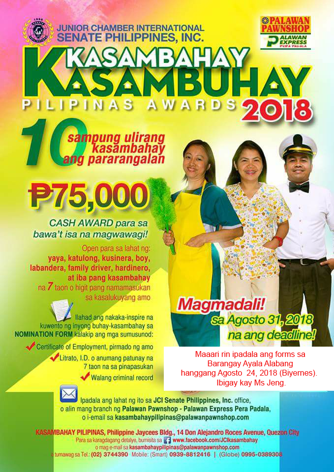 Kasambahay Kasambuhay Pilipinas 2018