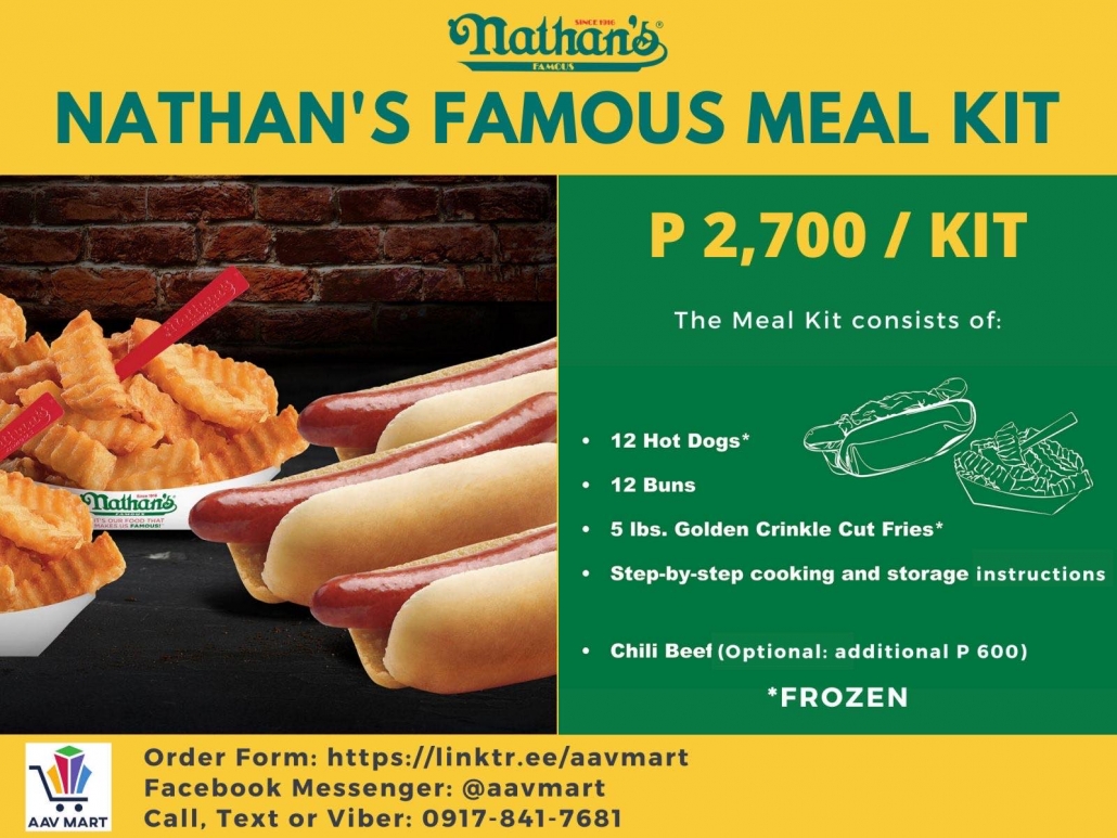 Nathan's Famous Hot Dog Meal Kit