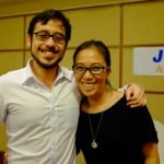 Co-host RJ Paguyo and JCI Alabang PR Communications Officer Jen Fidel