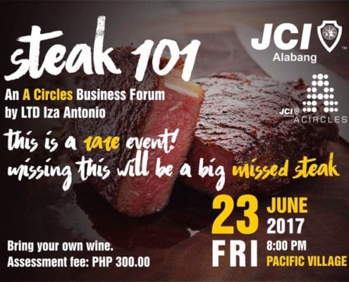 JCI Alabang A-Circles Steak 101